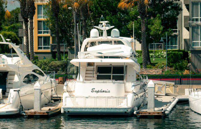 Docked-boat-los-angeles Docked Yacht in Los Angeles