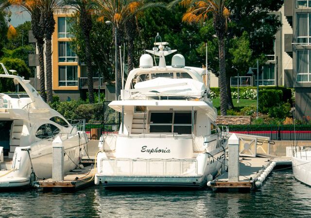 Docked-boat-los-angeles Docked Yacht in Los Angeles