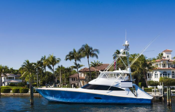 Docked-boat-miami Docked Yacht in Miami