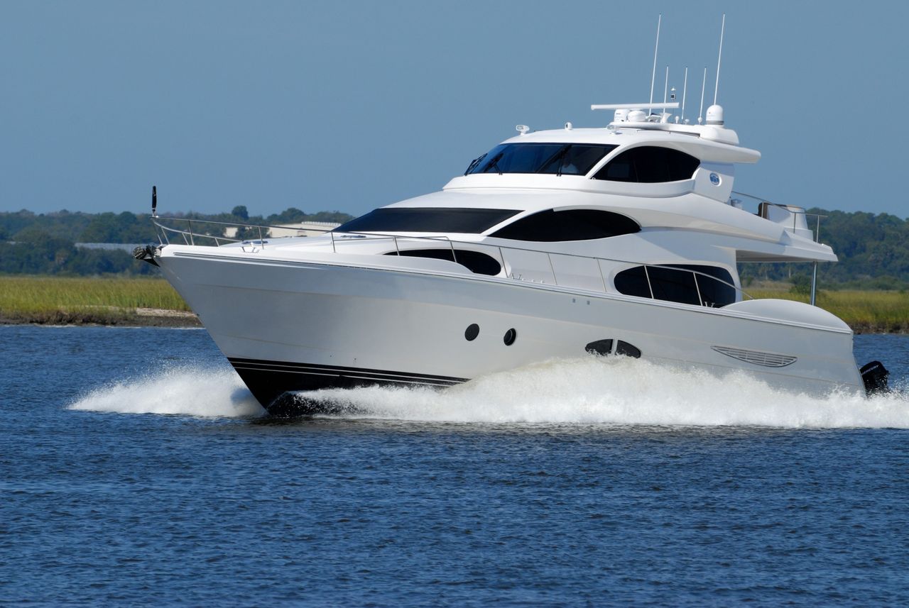 White Yacht Running on Blue Body of Water