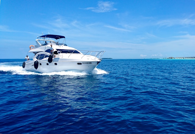 Forward-facing Shot of Yacht/Cruiser