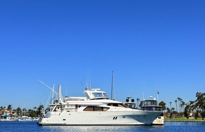 yacht-leaving-san-diego Yacht leaving a marina in San Diego